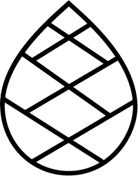 Pixelägg i svartvitt mönster